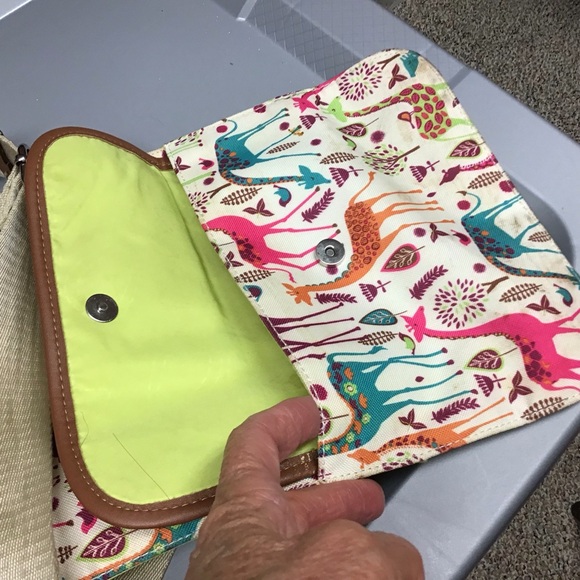 LILY BLOOM  cross body bag Zippers, bucket bag, 1 strap, adjustable, flap - Picture 2 of 7